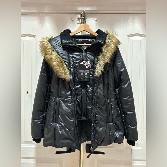 Oppenheimer Fur Hood Puffy Jacket Size Large - Picture 1 of 6